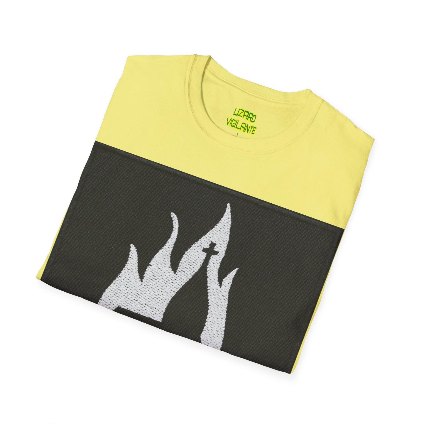 Black Metal Church Fire Unisex Softstyle T-Shirt