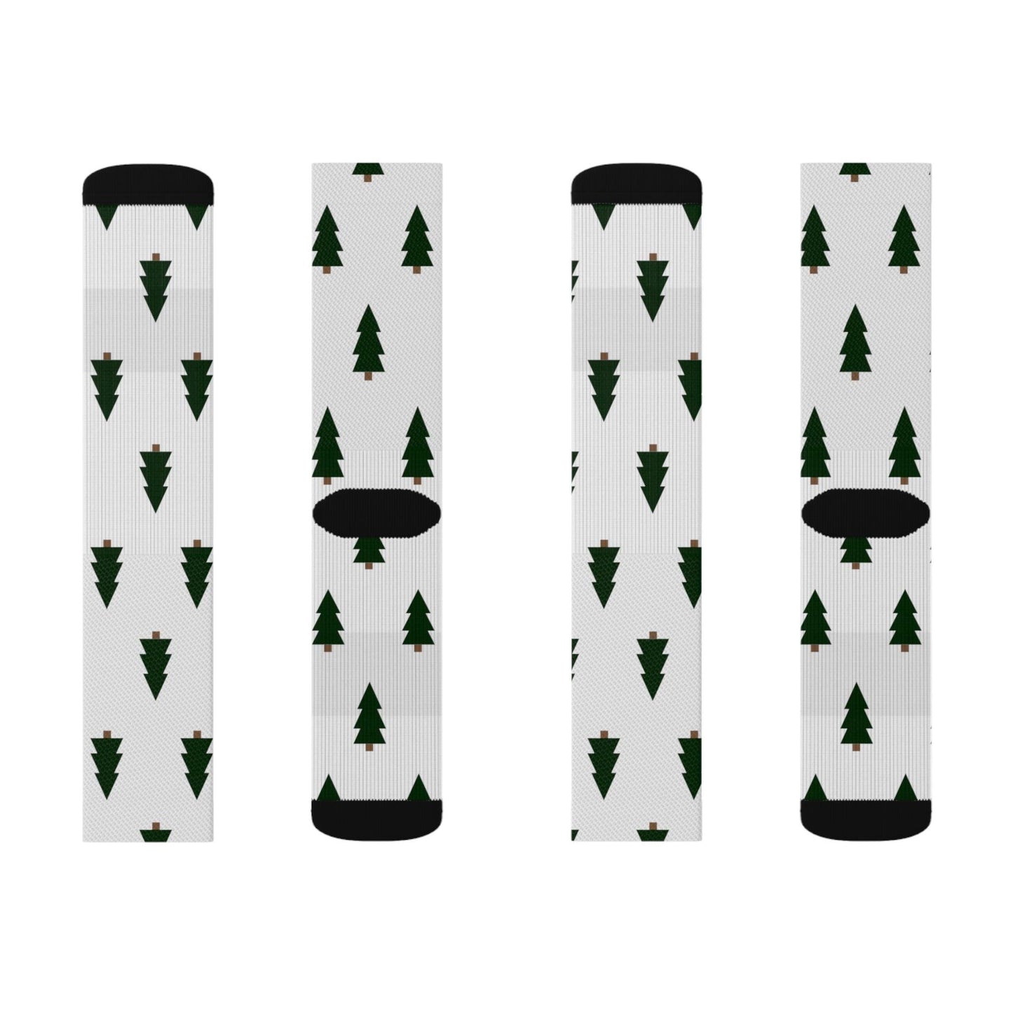 Christmas Trees Sublimation Socks