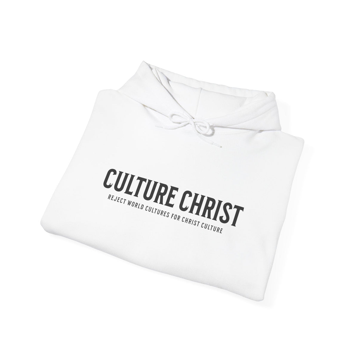Culture Christ Hoodie — Minimal Christian Faith Pullover