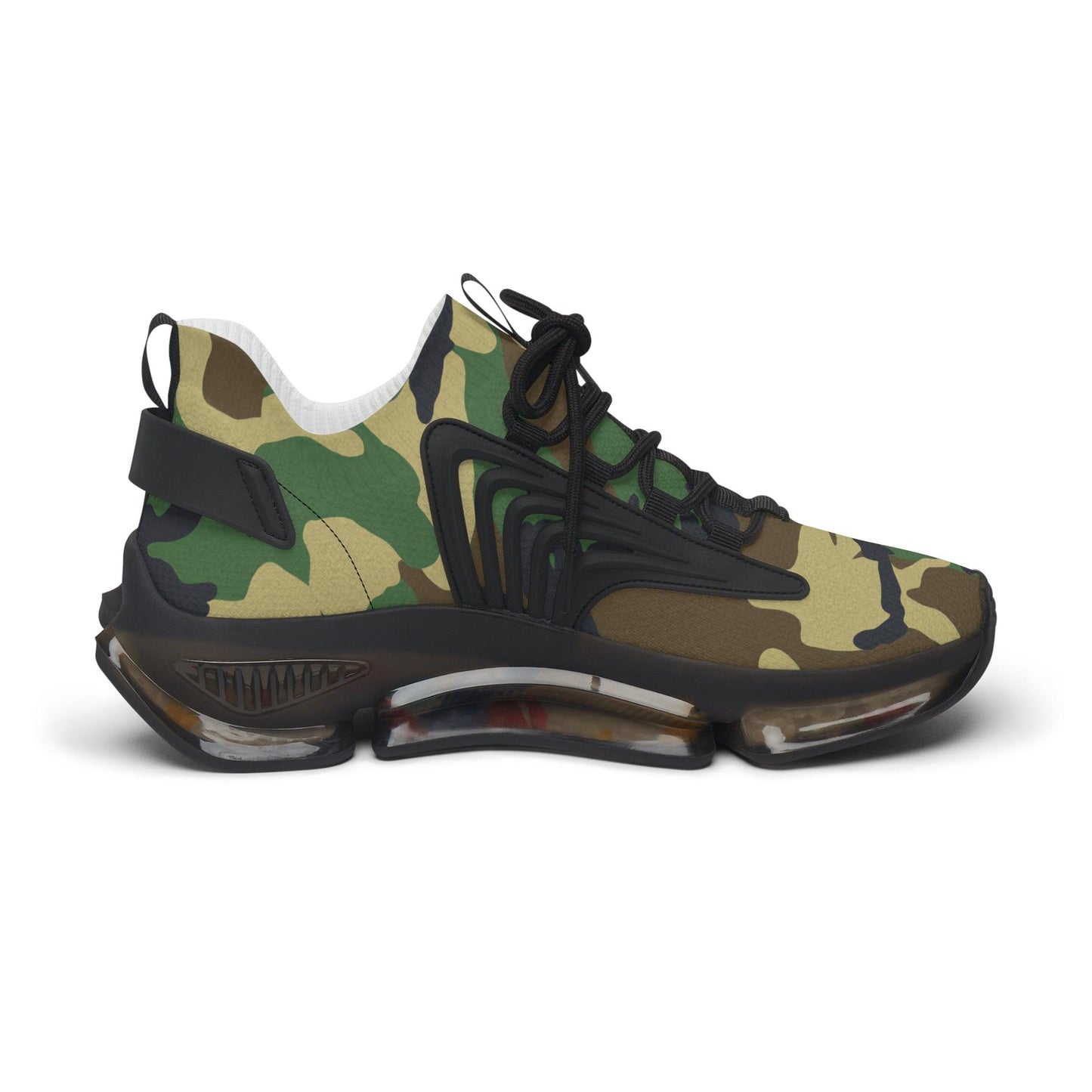 Green Camouflage Women's Mesh Sneakers
