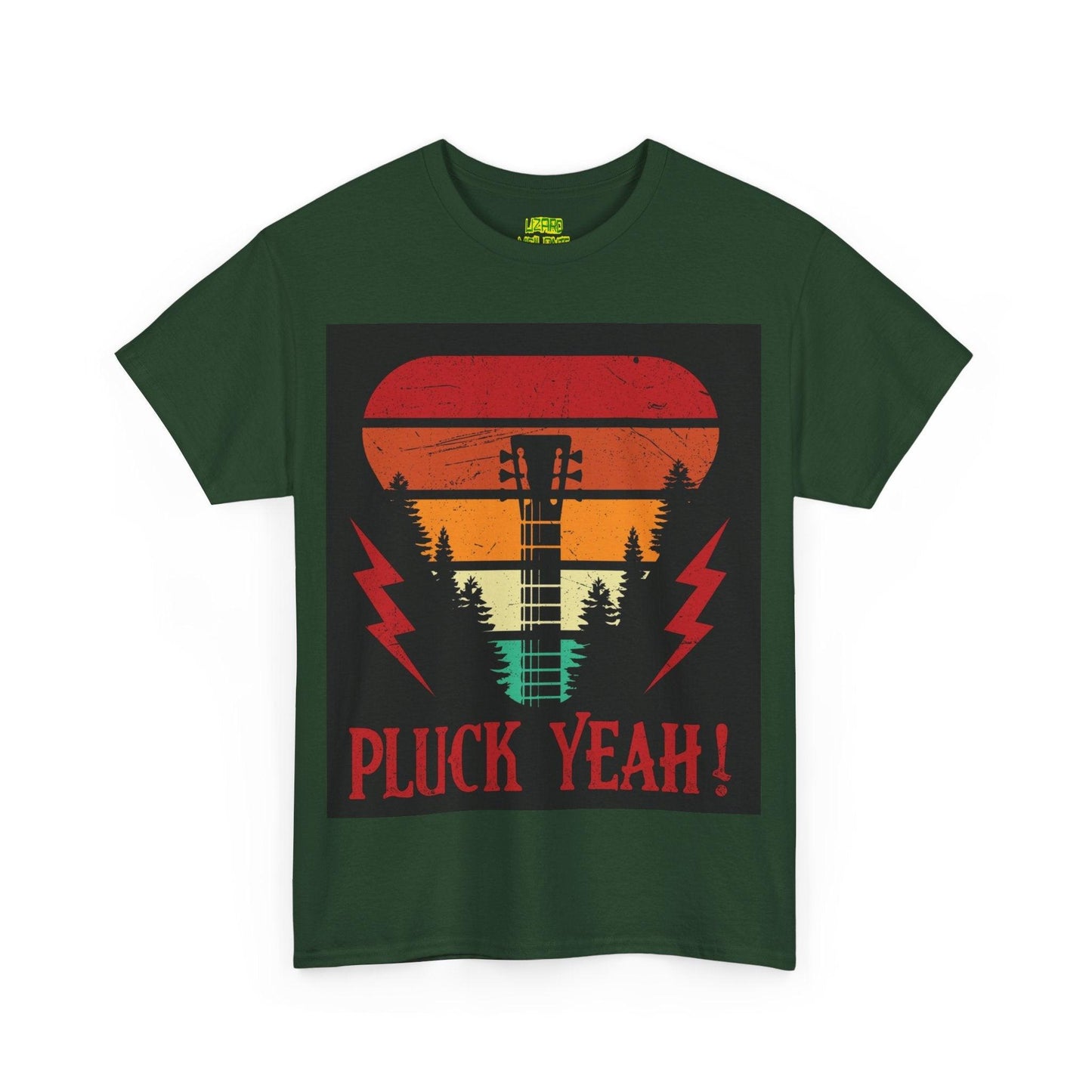 Pluck Yeah! Riff-Ripper Neck Tee – Loud Threads for Louder Licks