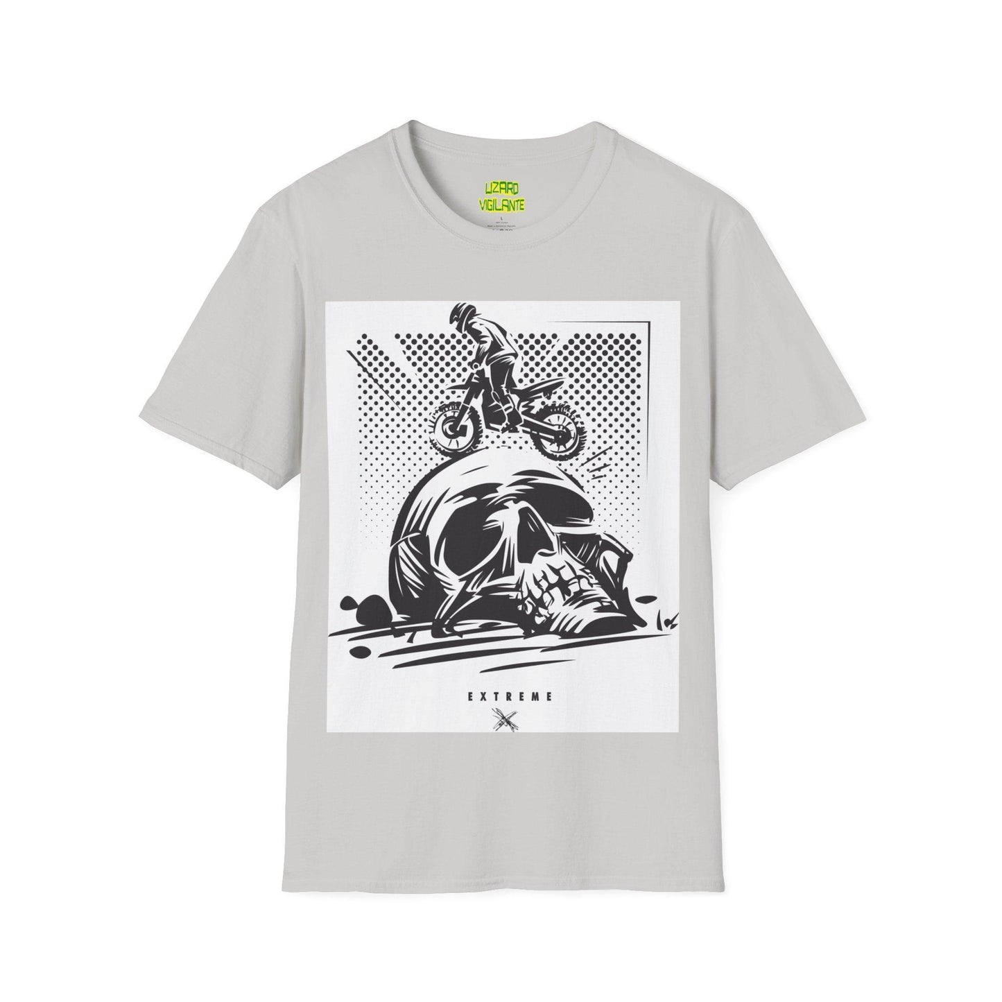 Off Road Motorcycle Skull Unisex Softstyle T-Shirt