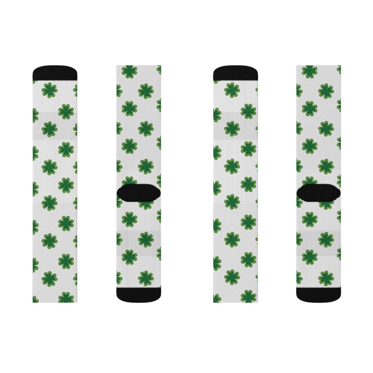 4 Leaf Clover St. Patrick's Day Irish Sublimation Socks