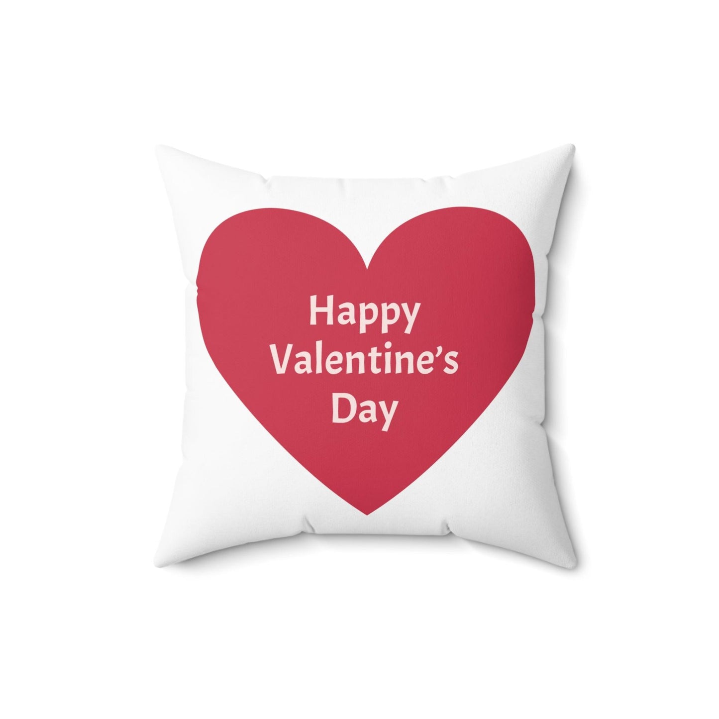 Happy Valentine’s  Day Spun Polyester Square Pillow