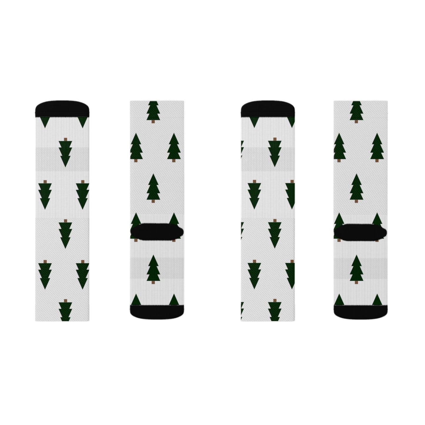 Christmas Trees Sublimation Socks