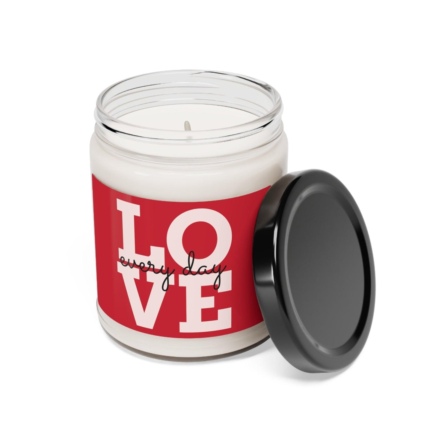 Red LOVE every day Valentine’s Day Scented Soy Candle, 9oz