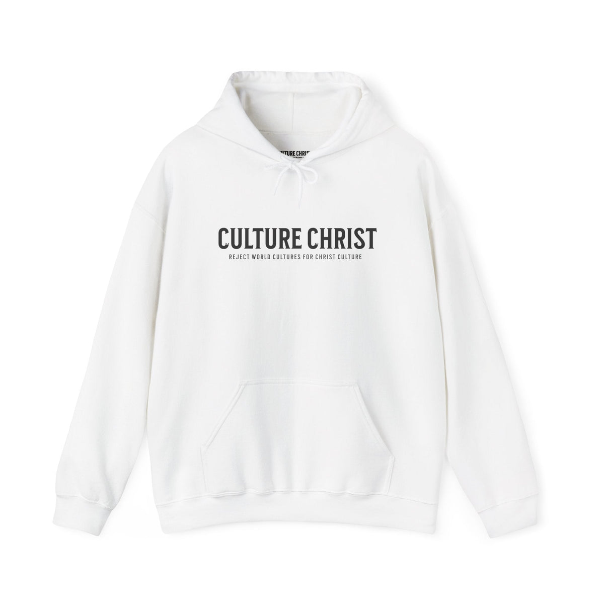 Culture Christ Hoodie — Minimal Christian Faith Pullover