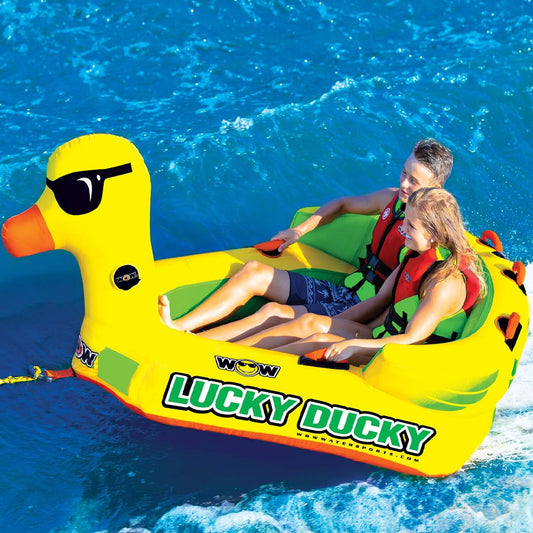 WOW Sports Lucky Ducky 2P Towable (19-1040)