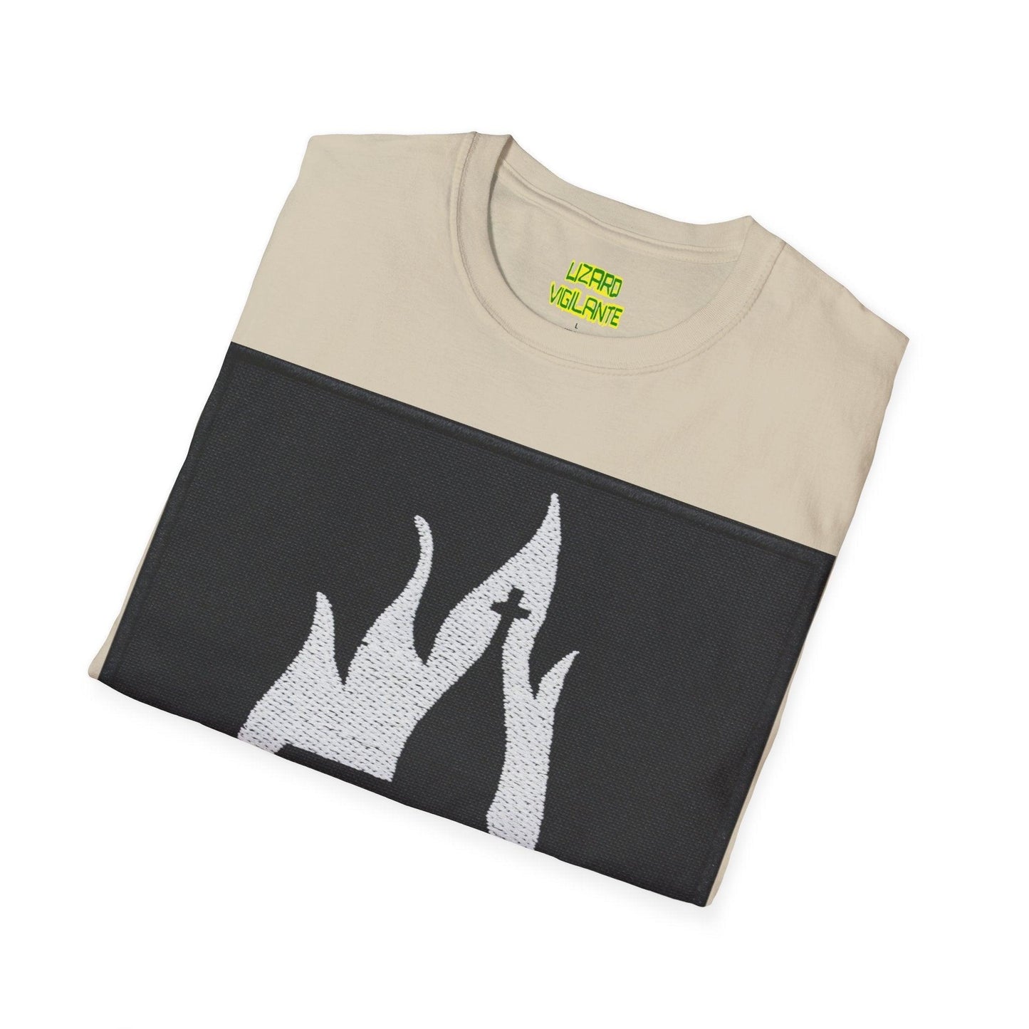 Black Metal Church Fire Unisex Softstyle T-Shirt