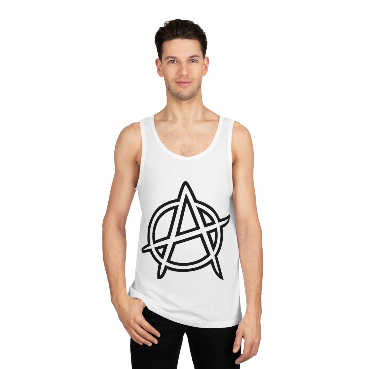 Anarchy Symbol Punker Unisex Softstyle™ Tank Top