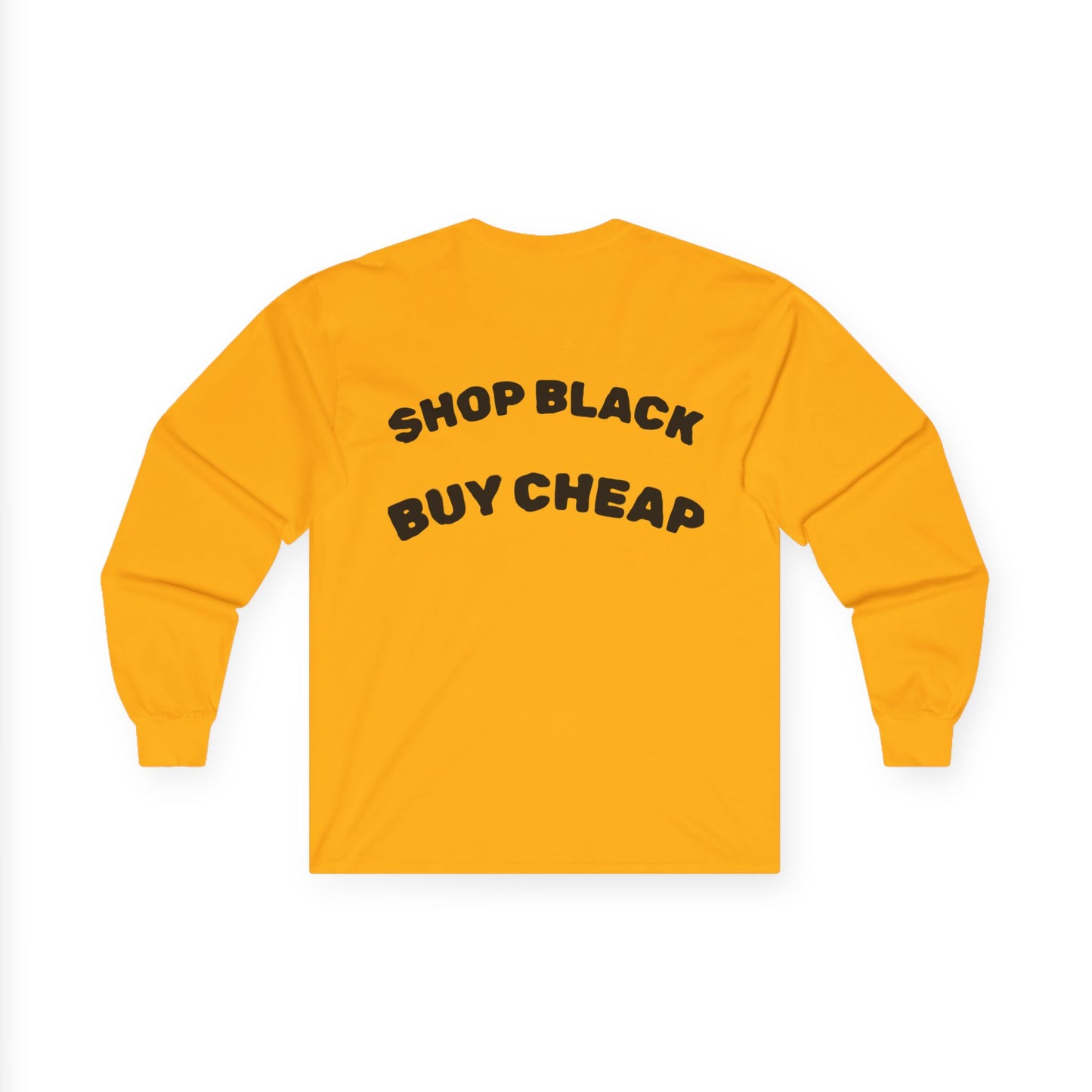 Unisex Long Sleeve Tee - Shop Black, Buy Cheap, Trendy Gift for Shoppers, Sustainable Fashion, Everyday Wear, Casual Style