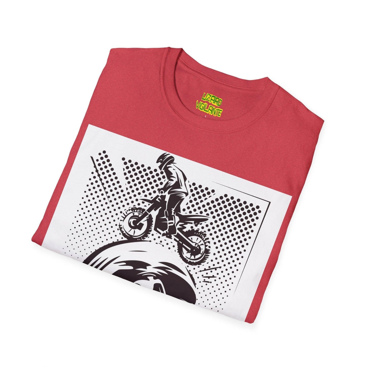 Off Road Motorcycle Skull Unisex Softstyle T-Shirt