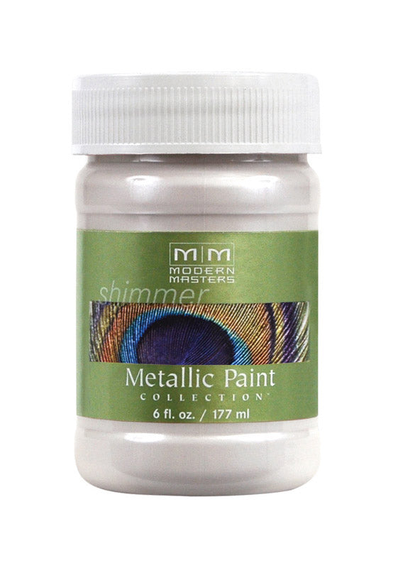 MODERN MASTERS - Modern Masters Shimmer Satin Oyster Water-Based Metallic Paint 6 oz