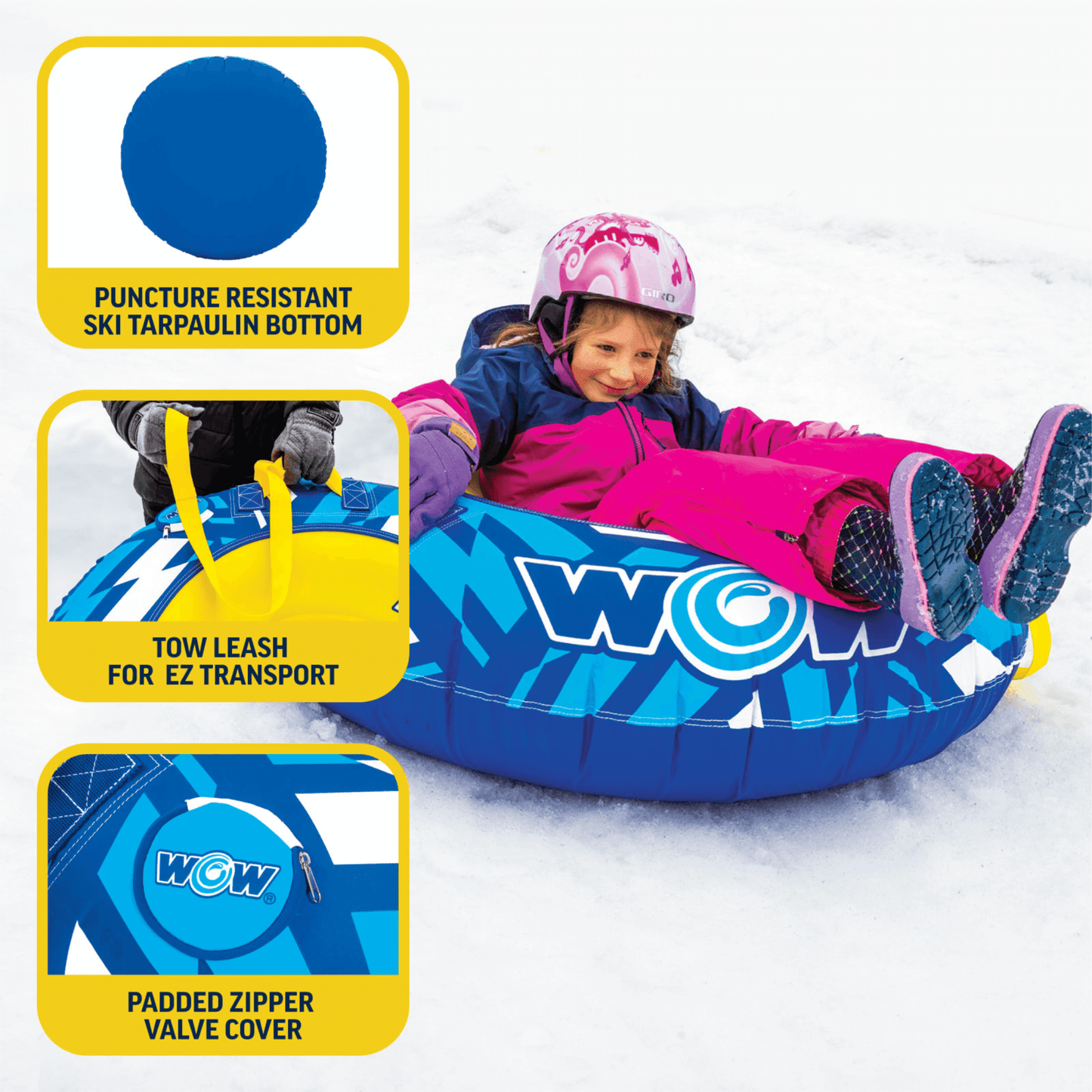 WOW Watersports Surge Tarpaulin-Bottom Snow Tube