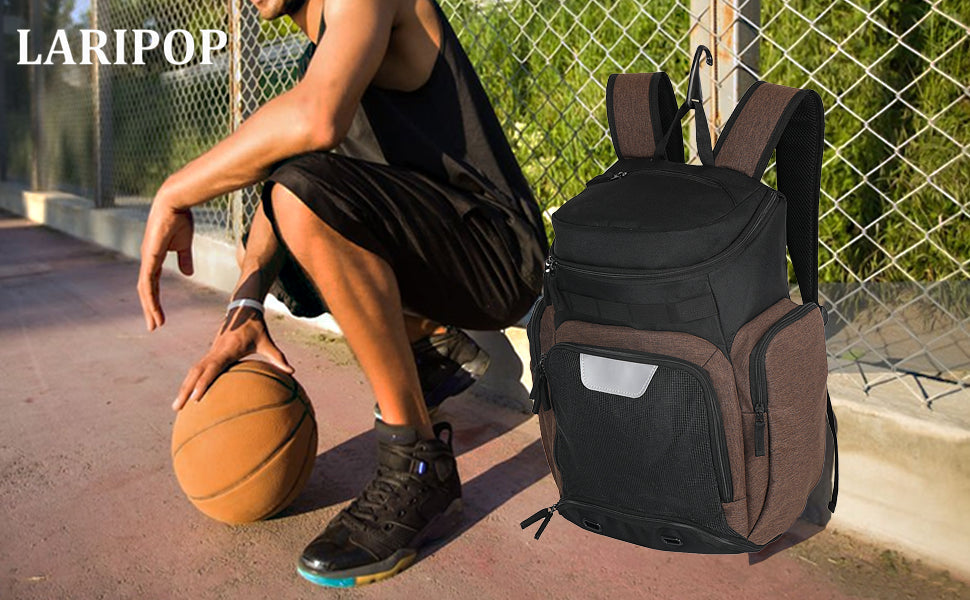 Court Commander Pro — Basketball Backpack With Ball & Shoe Compartments (20–35L)