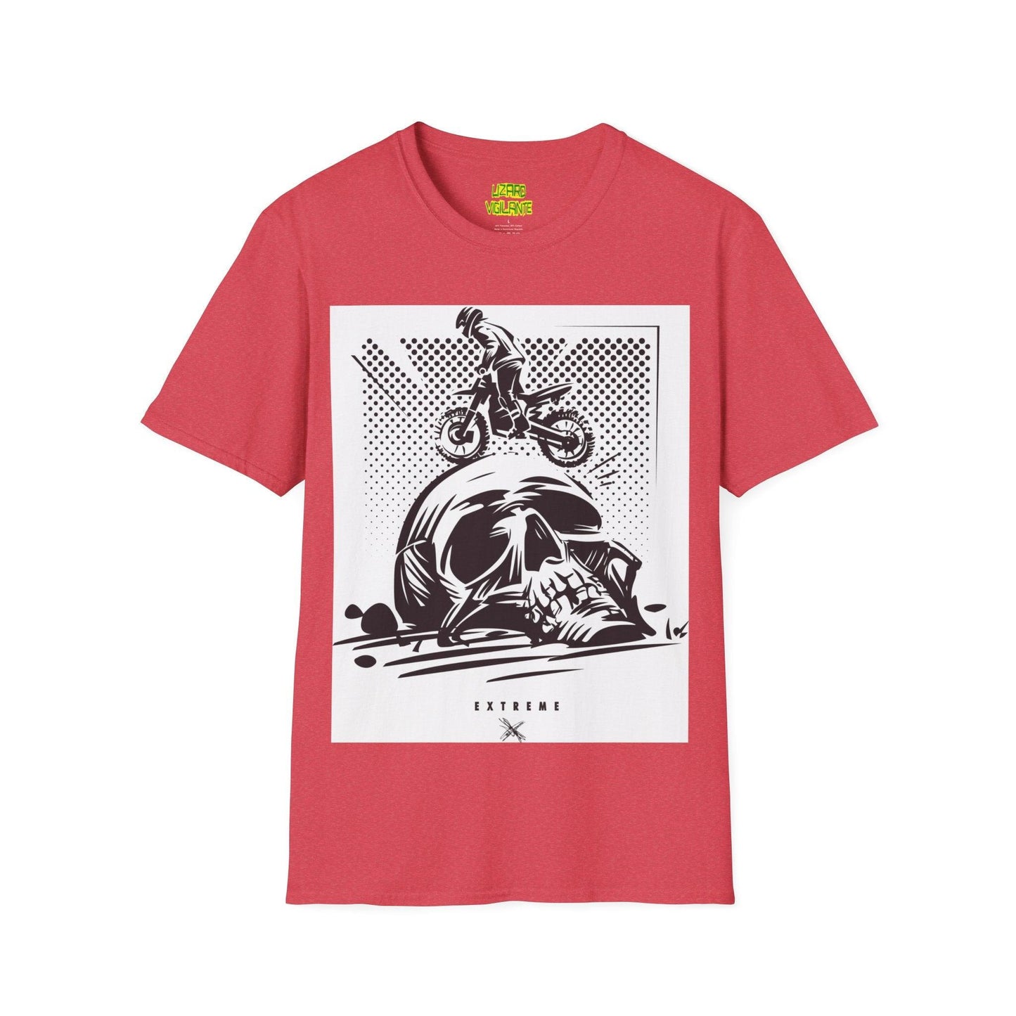 Off Road Motorcycle Skull Unisex Softstyle T-Shirt