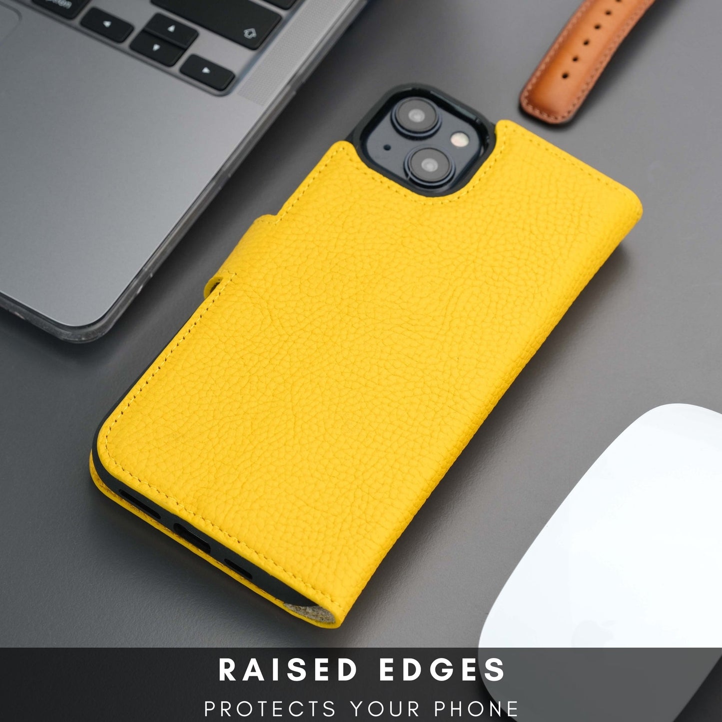 Casper Leather iPhone 15 Plus Wallet Case | Detachable MagSafe Compatible RFID Protection
