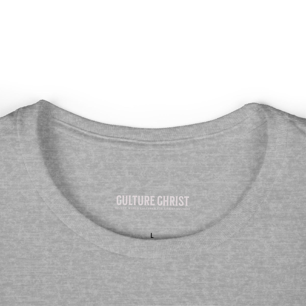 Culture Christ Women's Tee — Faith-Based Minimalist Christian Shirt