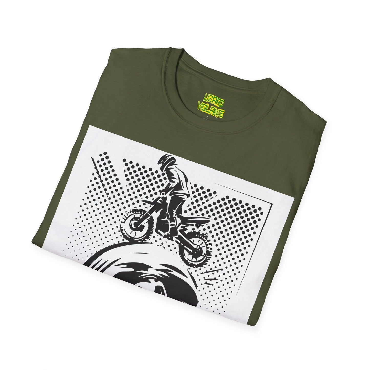 Off Road Motorcycle Skull Unisex Softstyle T-Shirt