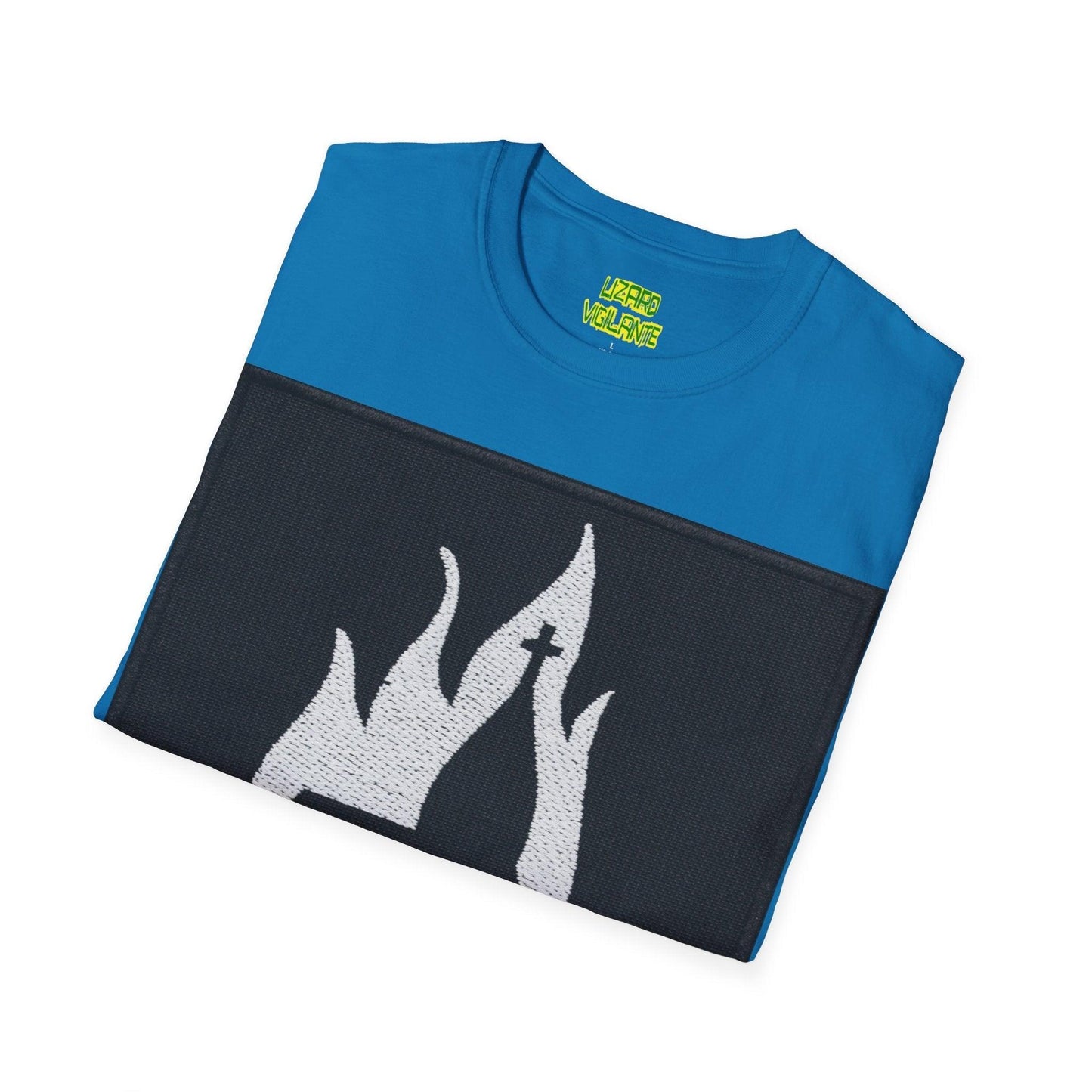 Black Metal Church Fire Unisex Softstyle T-Shirt