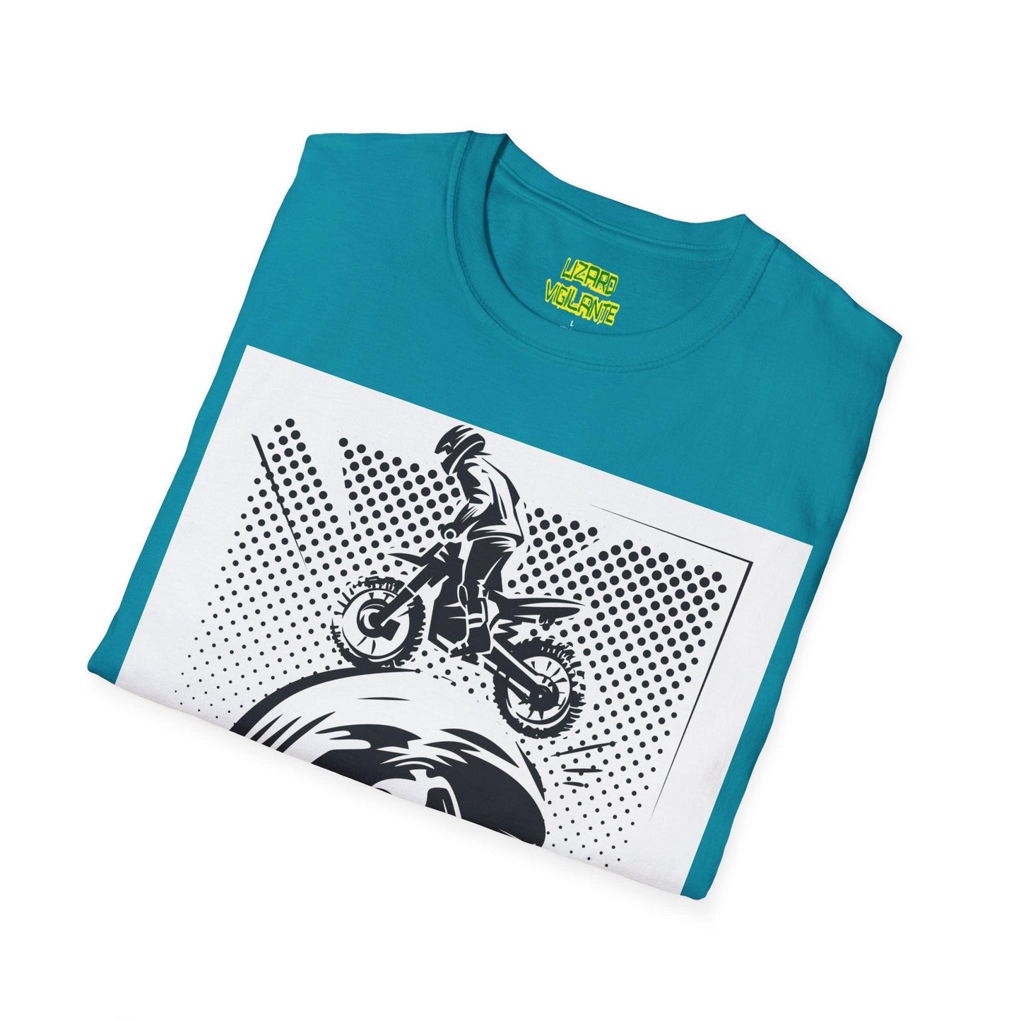 Off Road Motorcycle Skull Unisex Softstyle T-Shirt