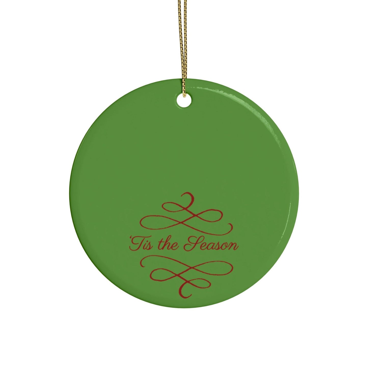 Tis The Season Christmas Tree Ceramic Ornaments (1pcs, 5pcs, 10pcs, 20pcs)
