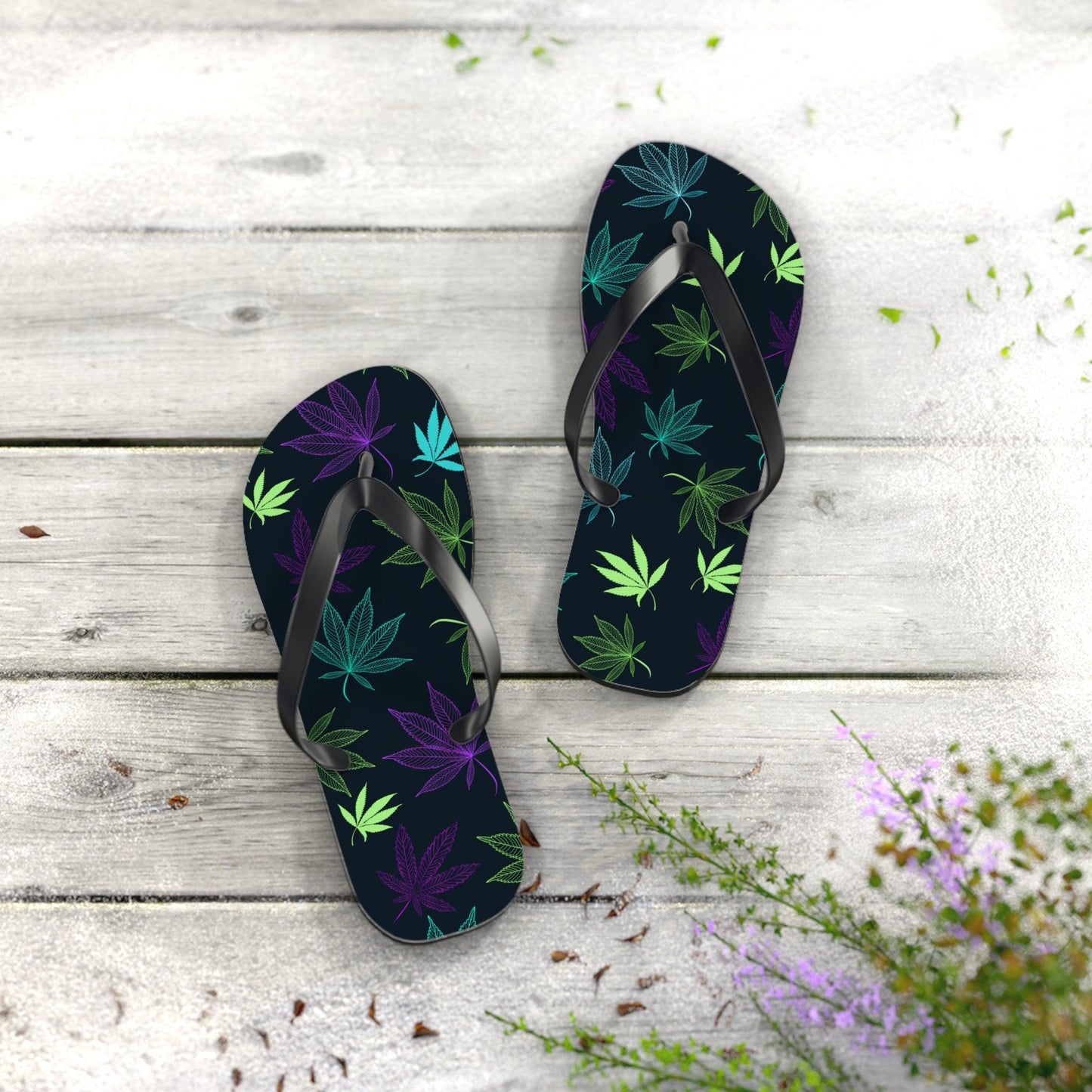 Weed Flip Flops