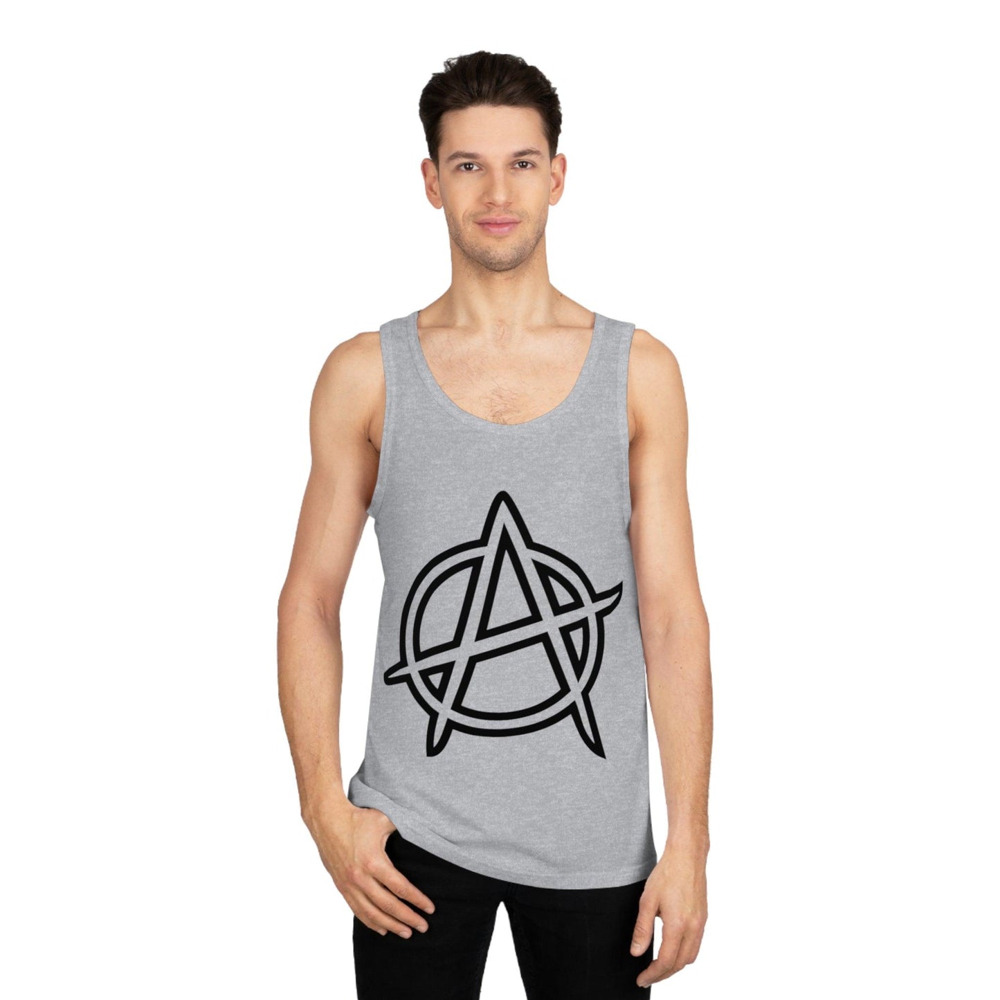 Anarchy Symbol Punker Unisex Softstyle™ Tank Top