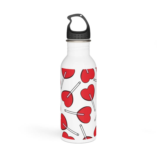 Heart Lollipops Valentine’s Day Stainless Steel Water Bottle