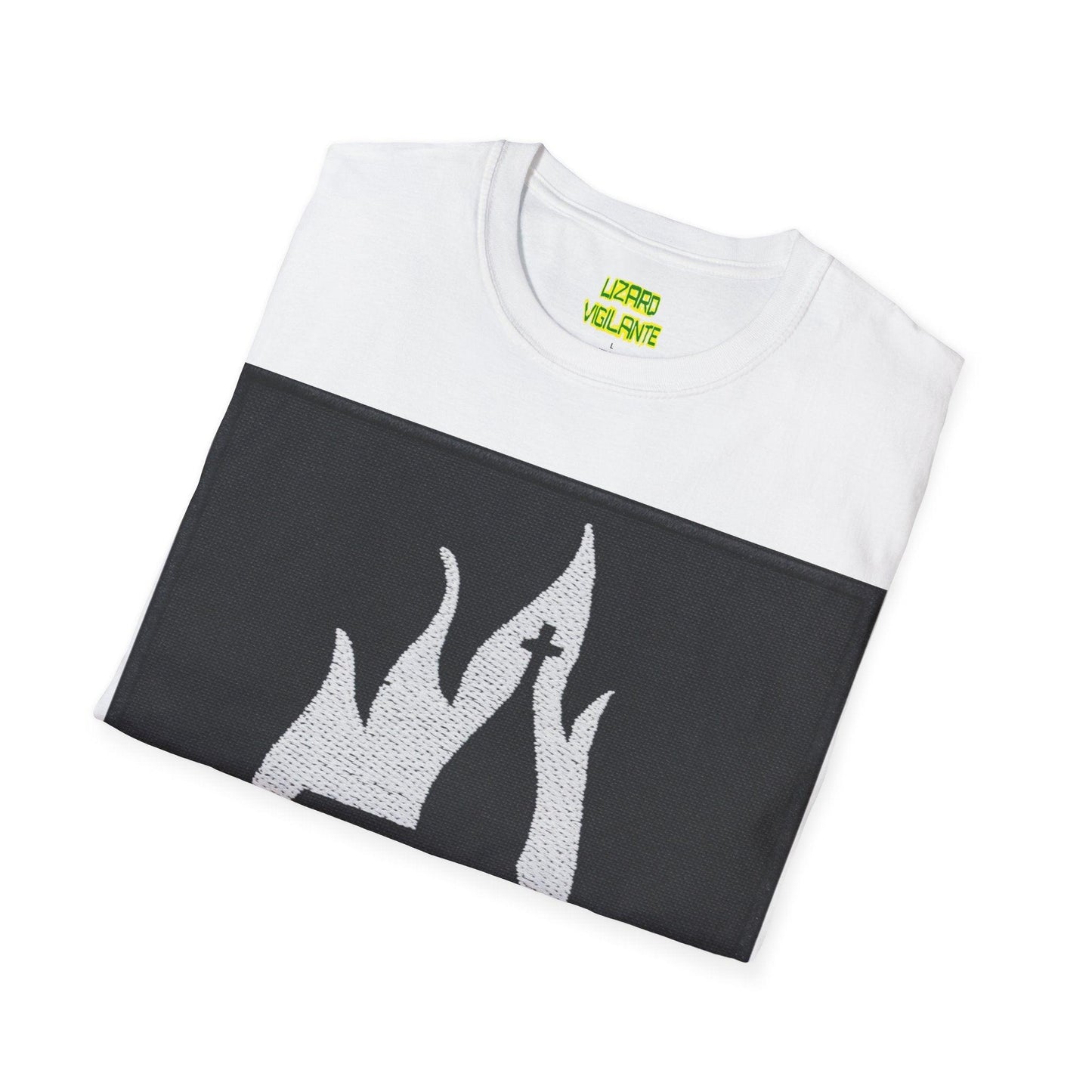 Black Metal Church Fire Unisex Softstyle T-Shirt