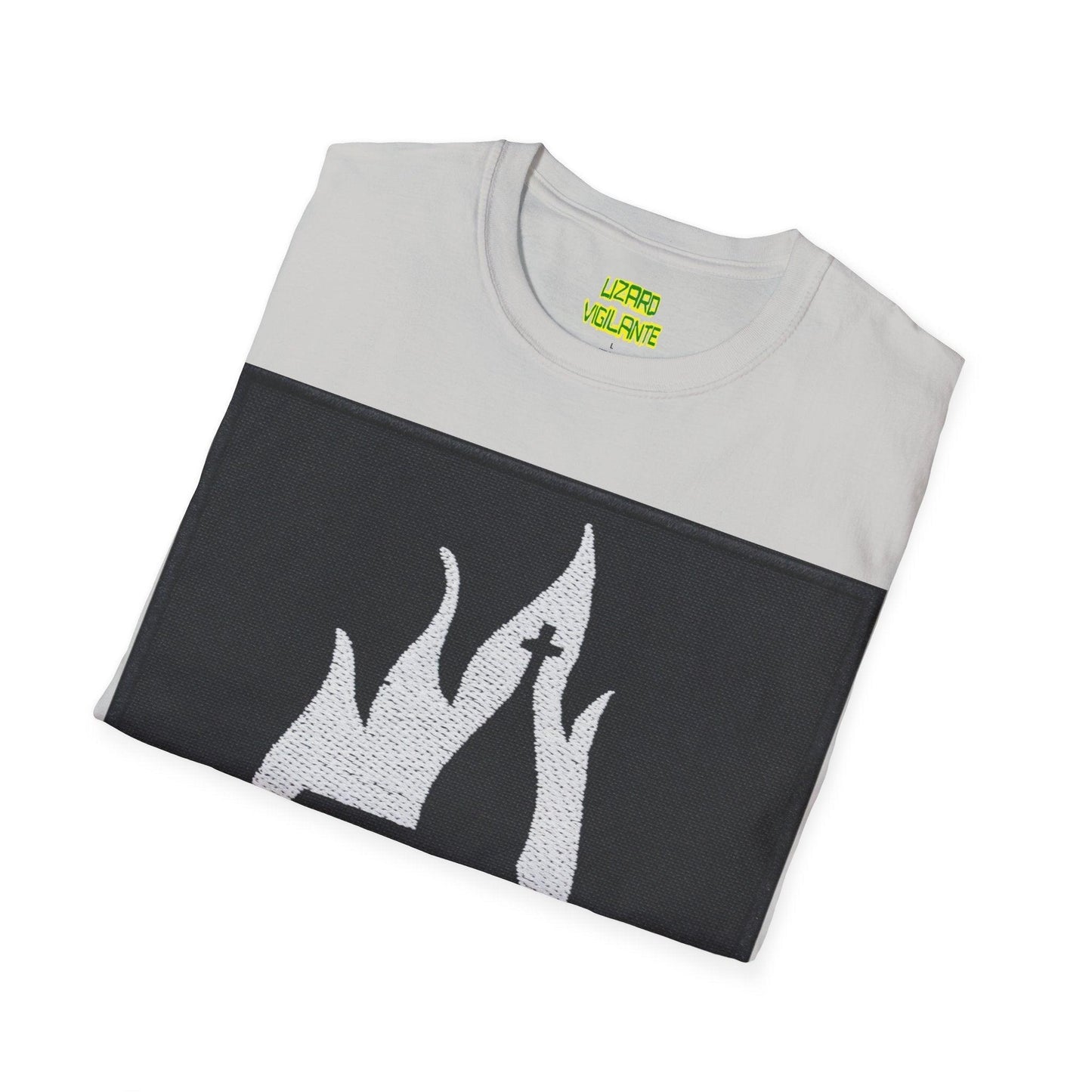 Black Metal Church Fire Unisex Softstyle T-Shirt