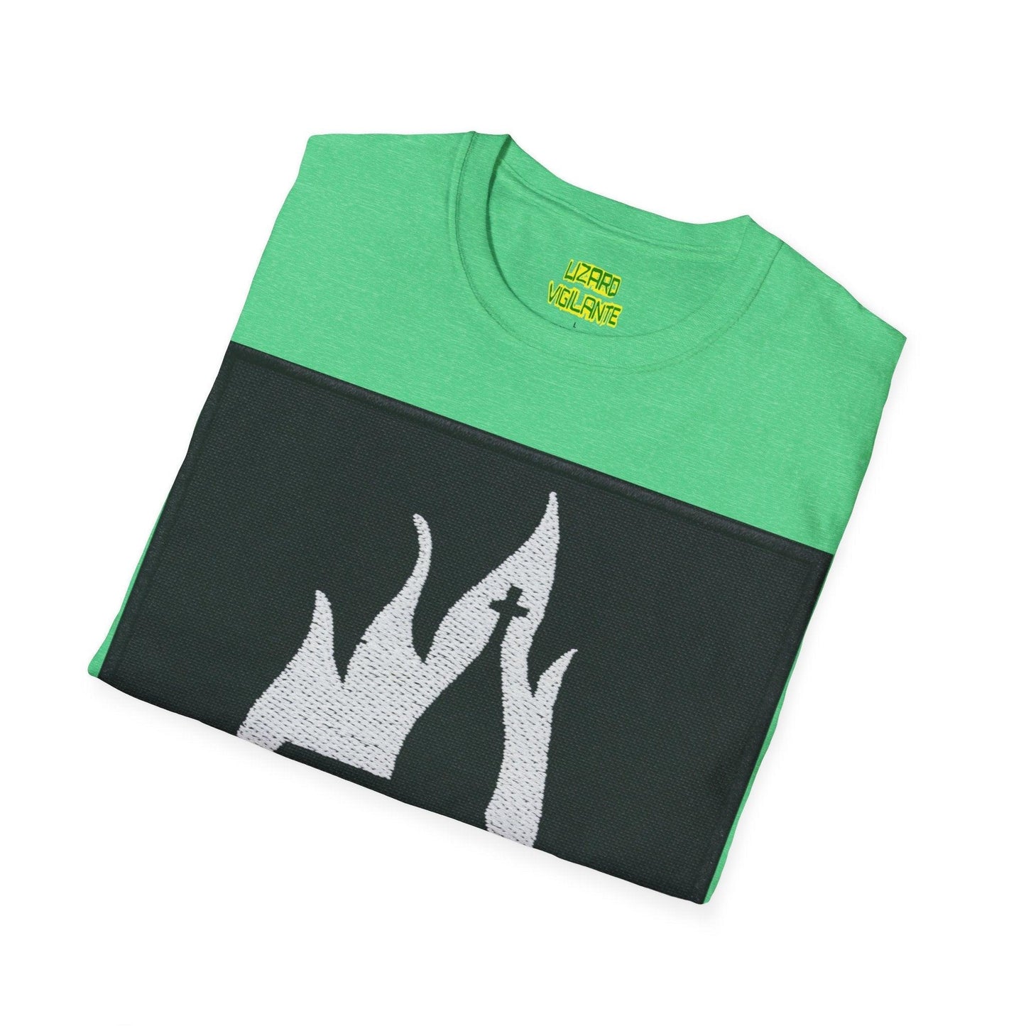 Black Metal Church Fire Unisex Softstyle T-Shirt