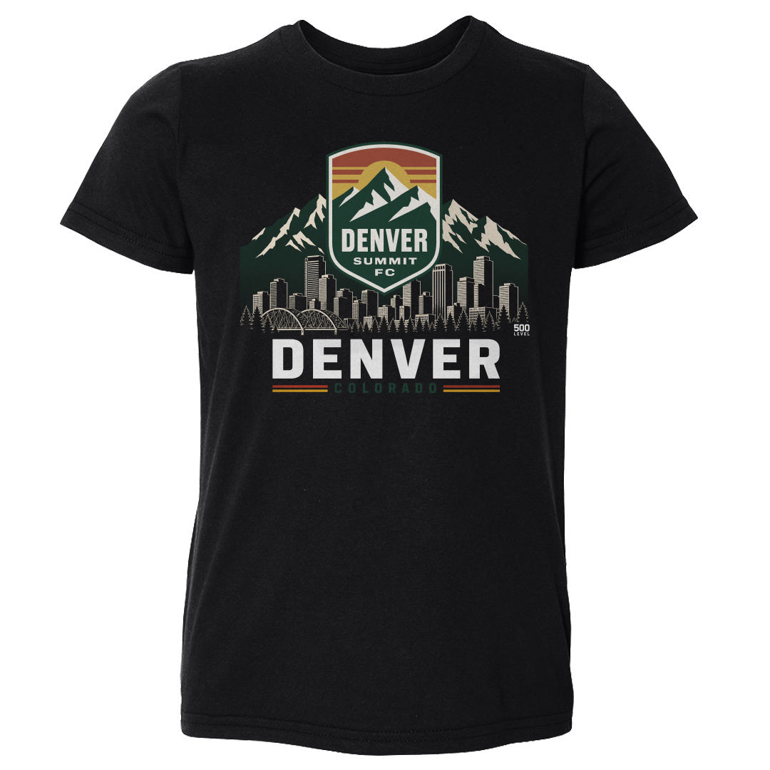 Denver Summit FC Skyline Logo WHT