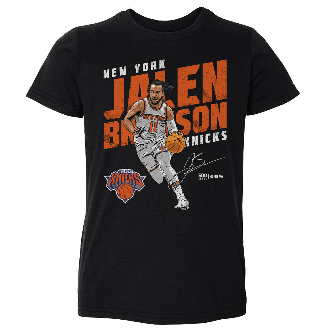 Jalen Brunson New York Knicks Slant WHT