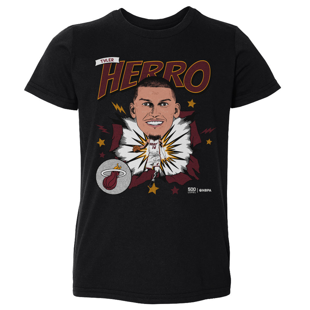 Tyler Herro Miami Heat Caricature WHT