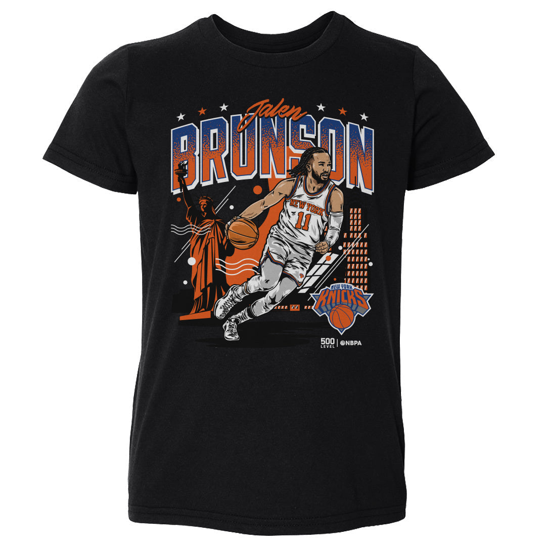 Jalen Brunson New York Knicks Skyline WHT