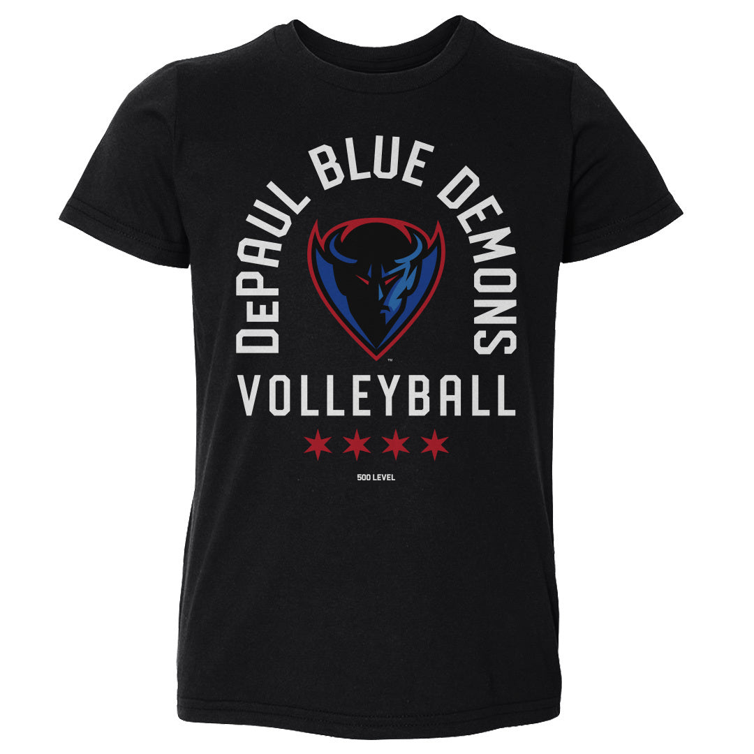 DePaul Blue Demons Volleyball Arc WHT