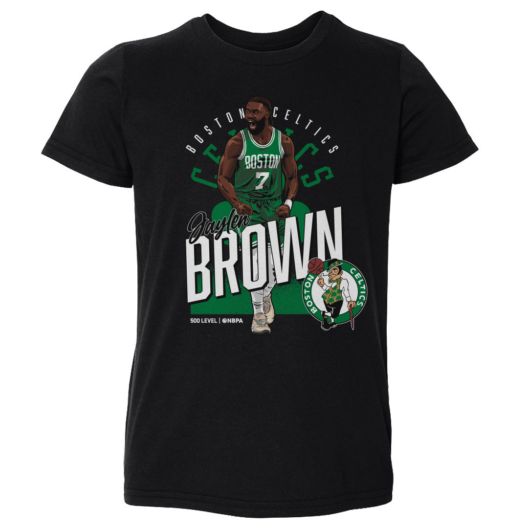 Jaylen Brown Boston Celtics Shield WHT