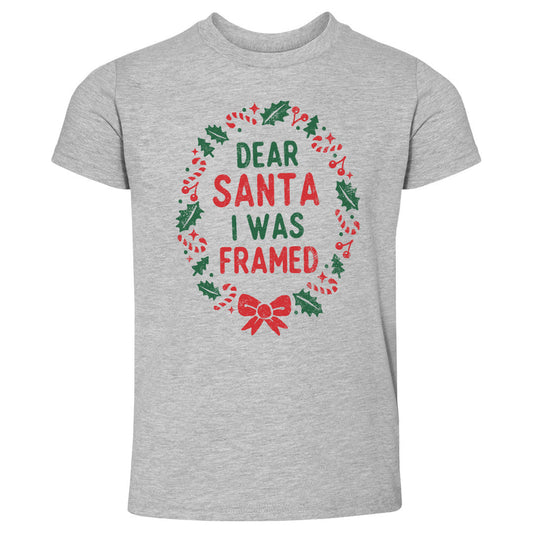 Christmas Dear Santa I Was Framed WHT