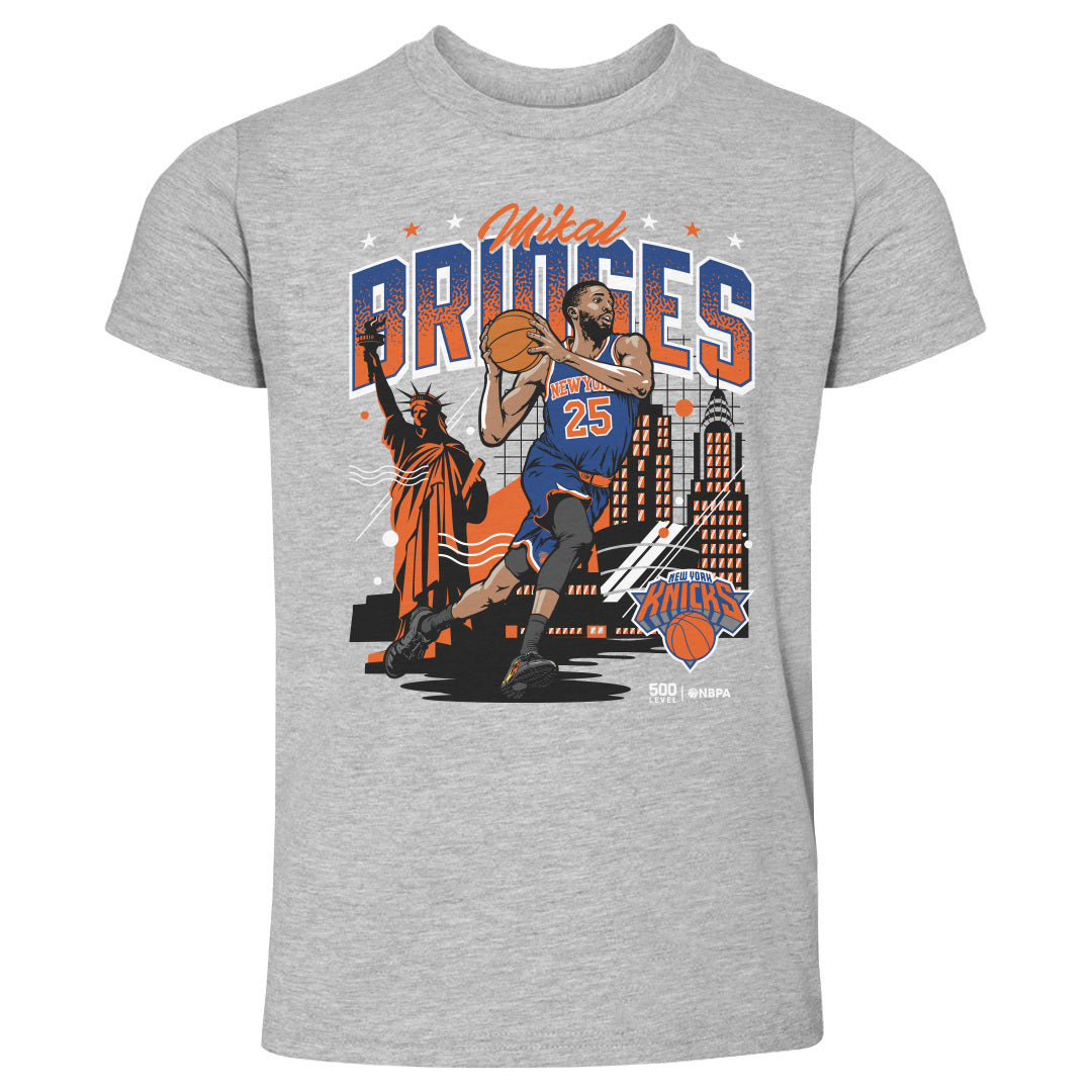 Mikal Bridges New York Knicks Skyline WHT