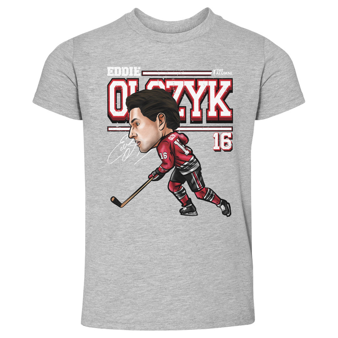 Eddie Olczyk Chicago Cartoon WHT