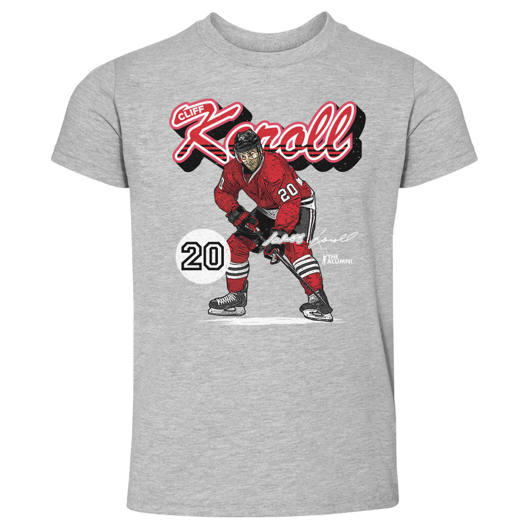 Cliff Koroll Chicago Retro Script WHT