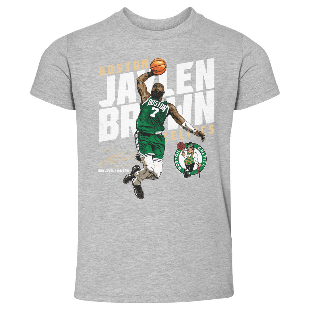 Jaylen Brown Boston Celtics Slant WHT