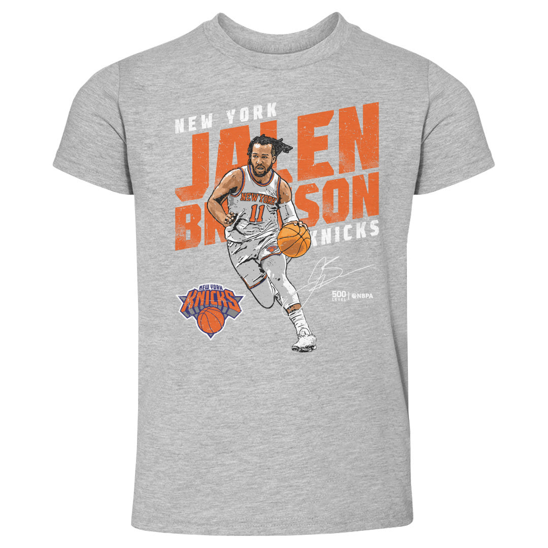 Jalen Brunson New York Knicks Slant WHT
