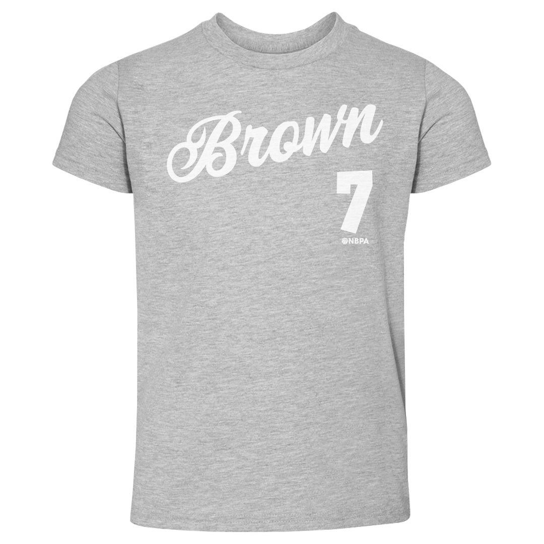 Jaylen Brown Boston Script WHT