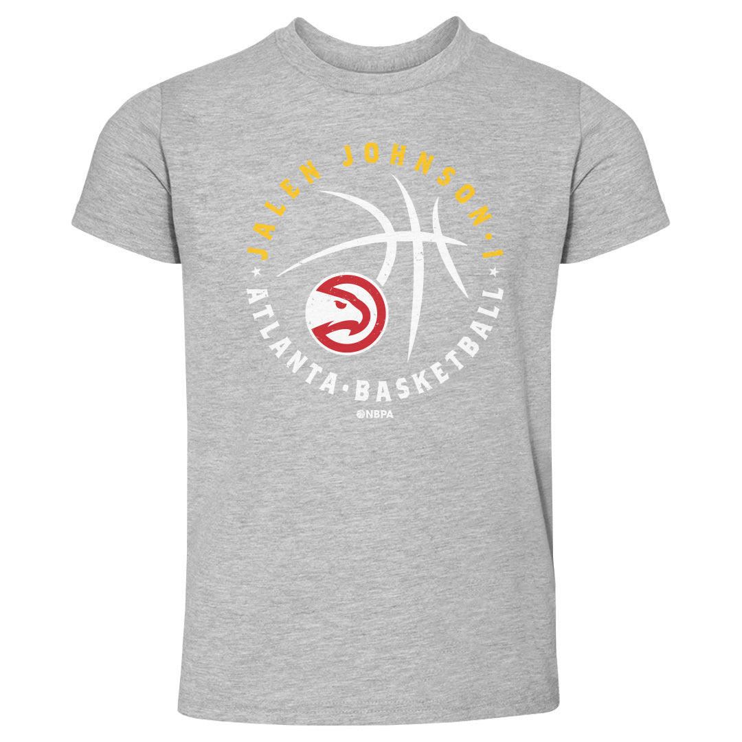 Jalen Johnson Atlanta Hawks Player Ball WHT