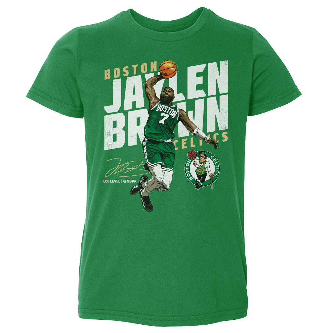 Jaylen Brown Boston Celtics Slant WHT