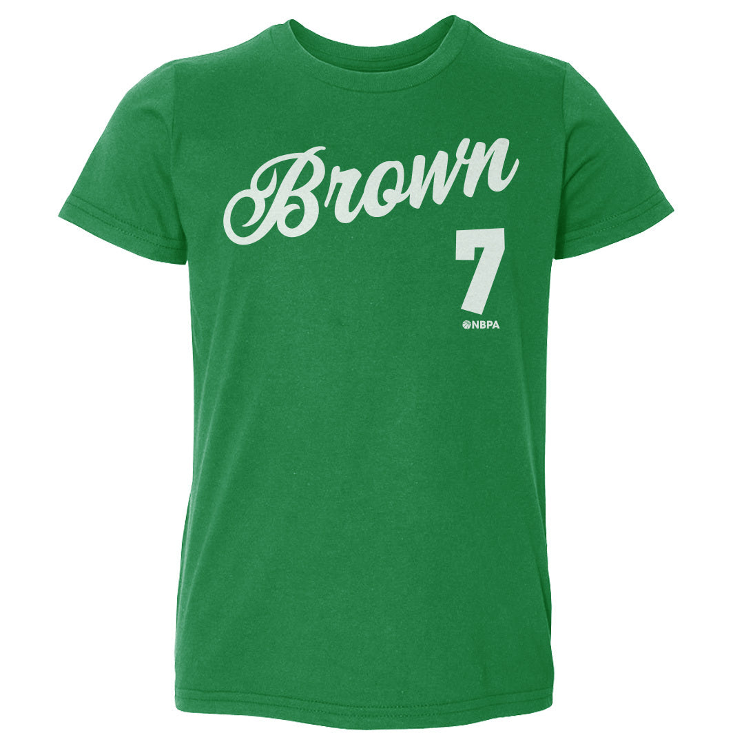 Jaylen Brown Boston Script WHT