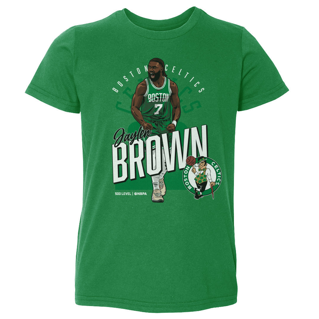 Jaylen Brown Boston Celtics Shield WHT