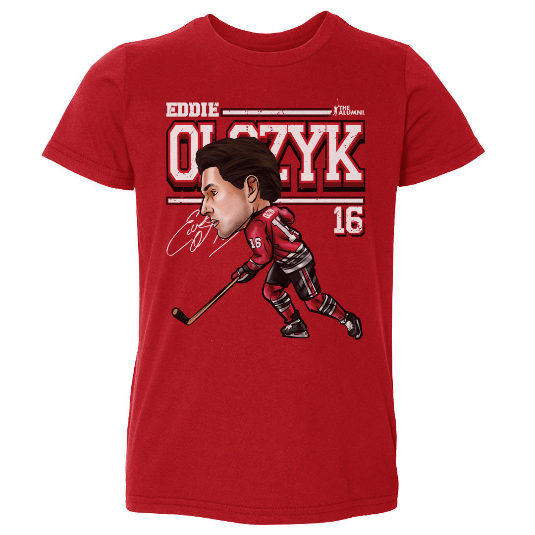 Eddie Olczyk Chicago Cartoon WHT